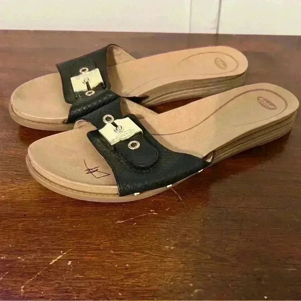 Women's Black Slide Sandals